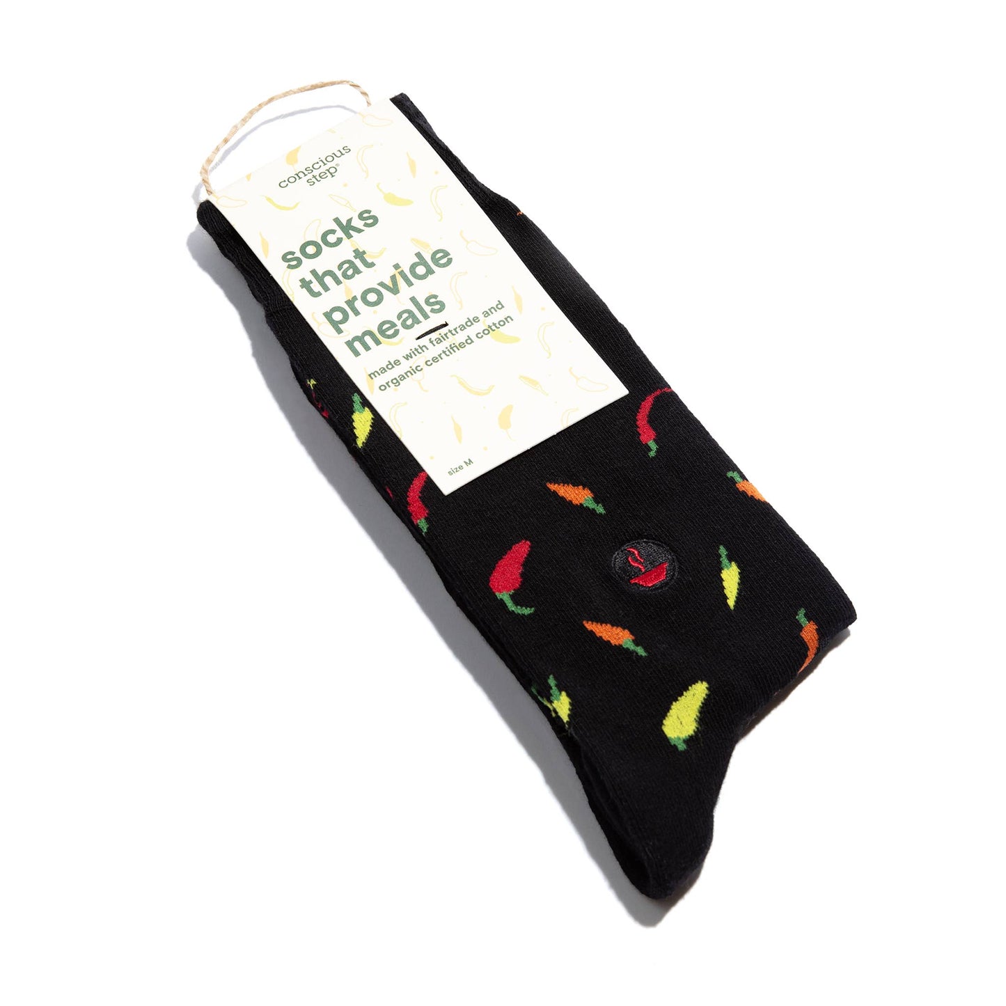 Socks that Provide Meals (Black Peppers): Medium