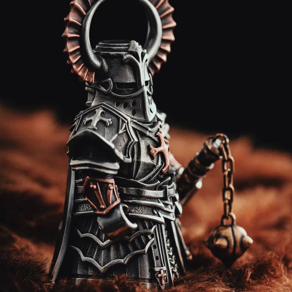 Crusader Figurine: White Bronze & Copper & Brass / With Default Weapon