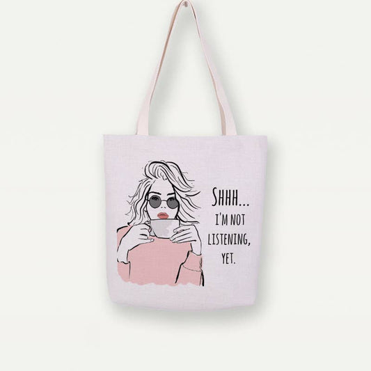 Study Room - Not Listening Canvas Tote Bag, Handbag