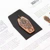 Coffin Memento Mori Memento Vivere Copper Charm or Pendant: 30" blk chain necklace