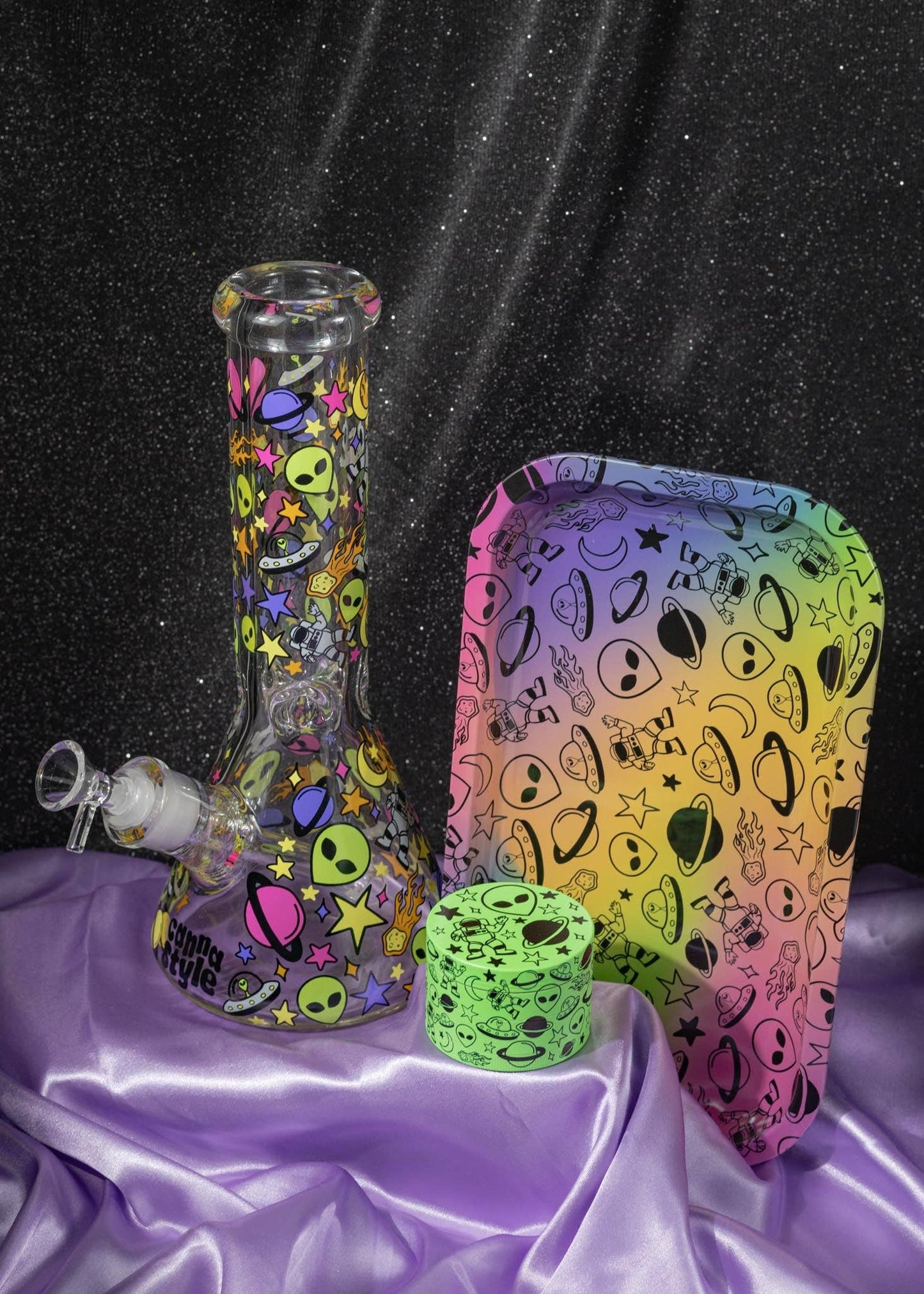 SPACE DOODLE GRINDER (glow in the dark)