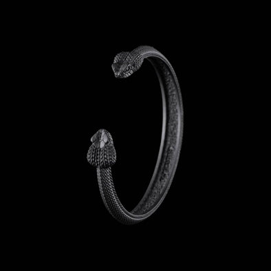 Amphisbaena Bracelet: Black / 8"