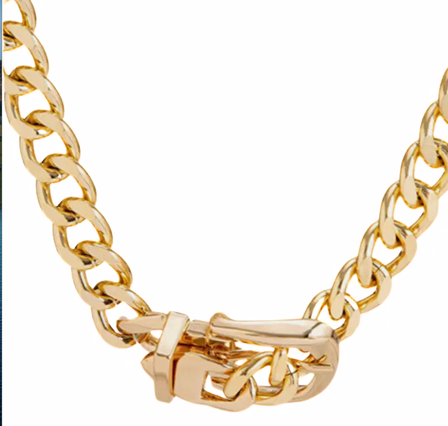 HoopLa Style - Ann- Buckle Necklace- Boucle de Sellier Collar: Gold