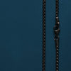 Black Stainless Steel Chain Necklace for Men: 20"