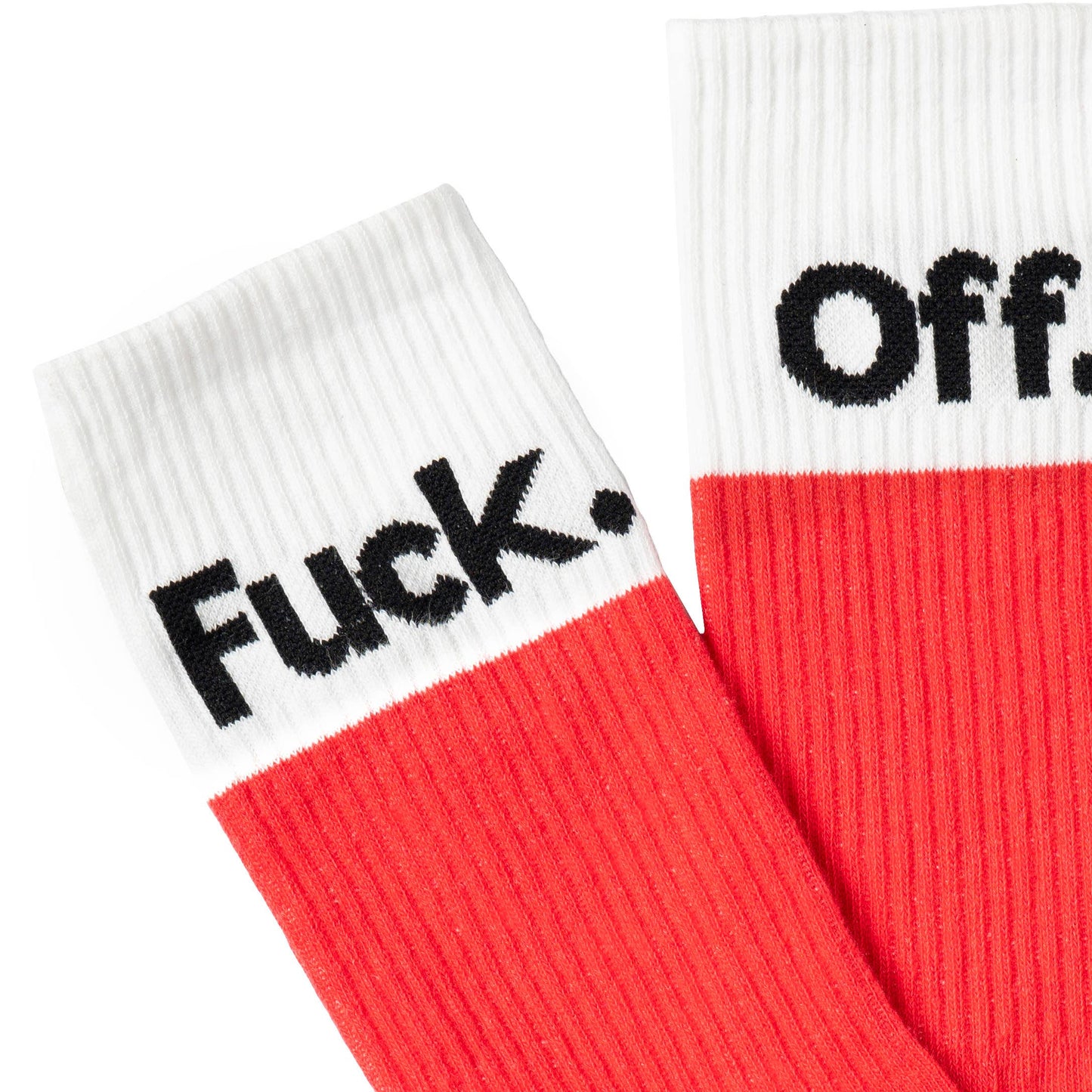 Fisura - Pair of Viva Magenta “Fuck Off” socks