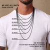 3.5 mm Gold Cuban Chain Necklace: 18"