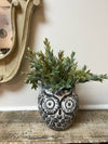 CEMENT OWL PLANTER