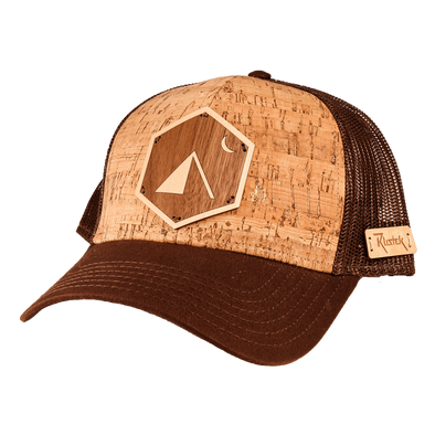 Camp Inlay Trucker Cap: Curved Brim