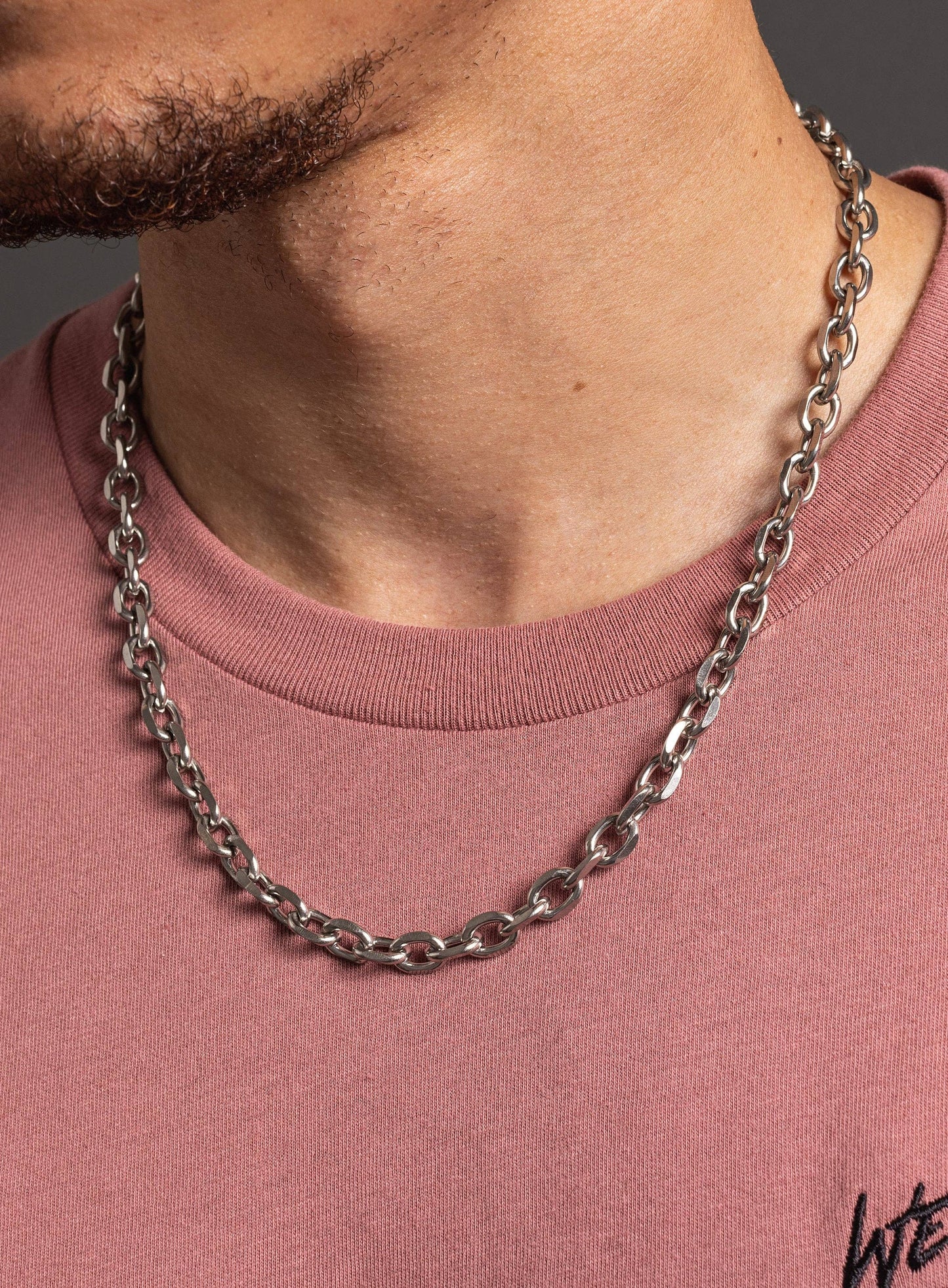 Waterproof 8mm Thick Cable Style Chain Necklace for men: 20