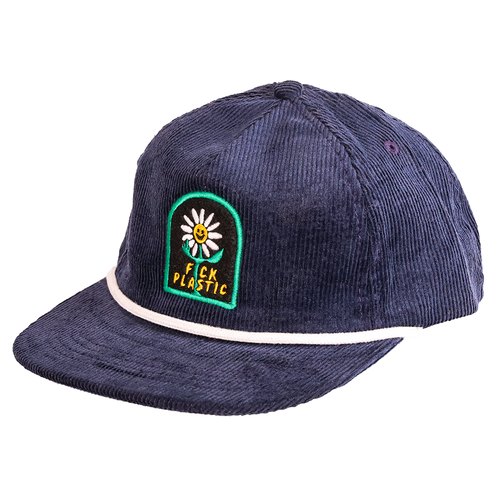 F*ck Plastic Hemp Corduroy Strapback : Blue