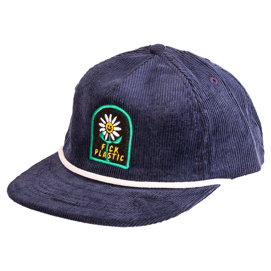 F*ck Plastic Hemp Corduroy Strapback : Blue