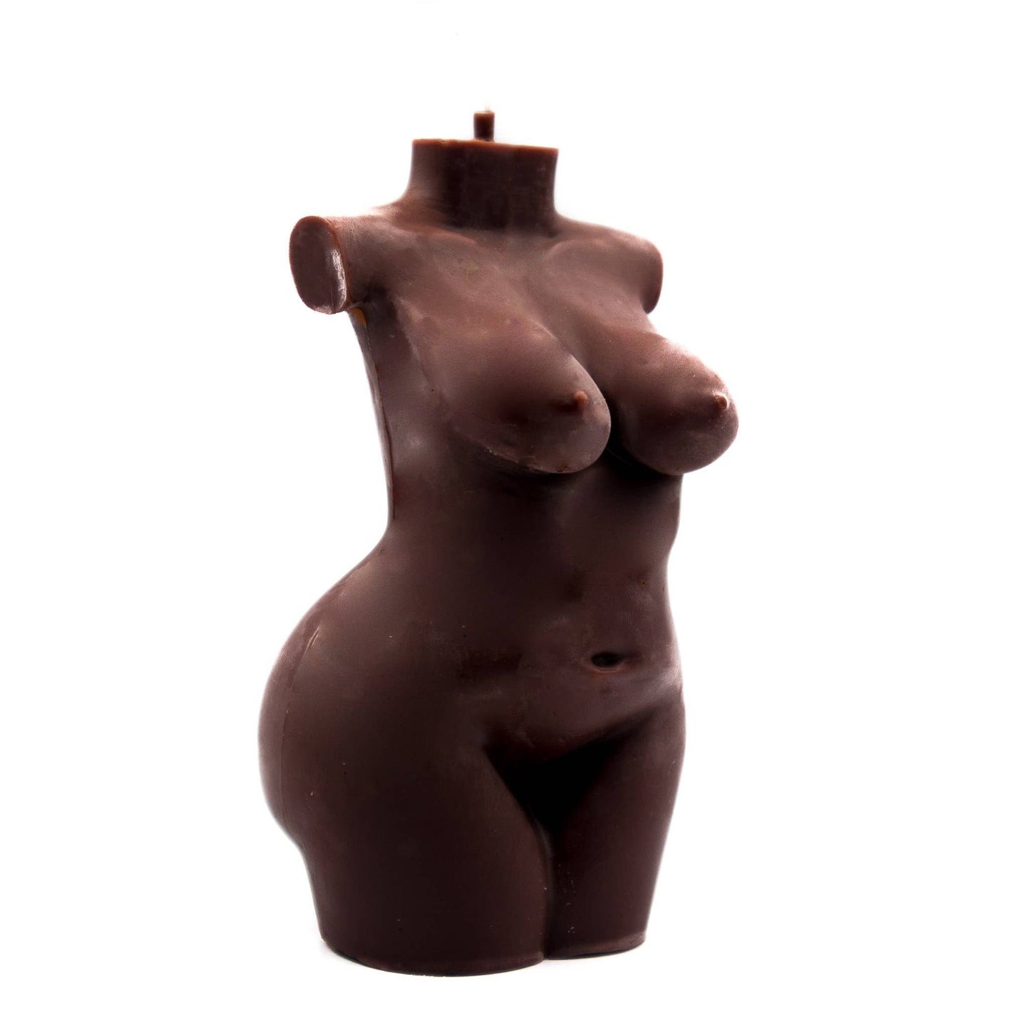 Large Curvy Woman Candle | Pillar Candle: Mauve