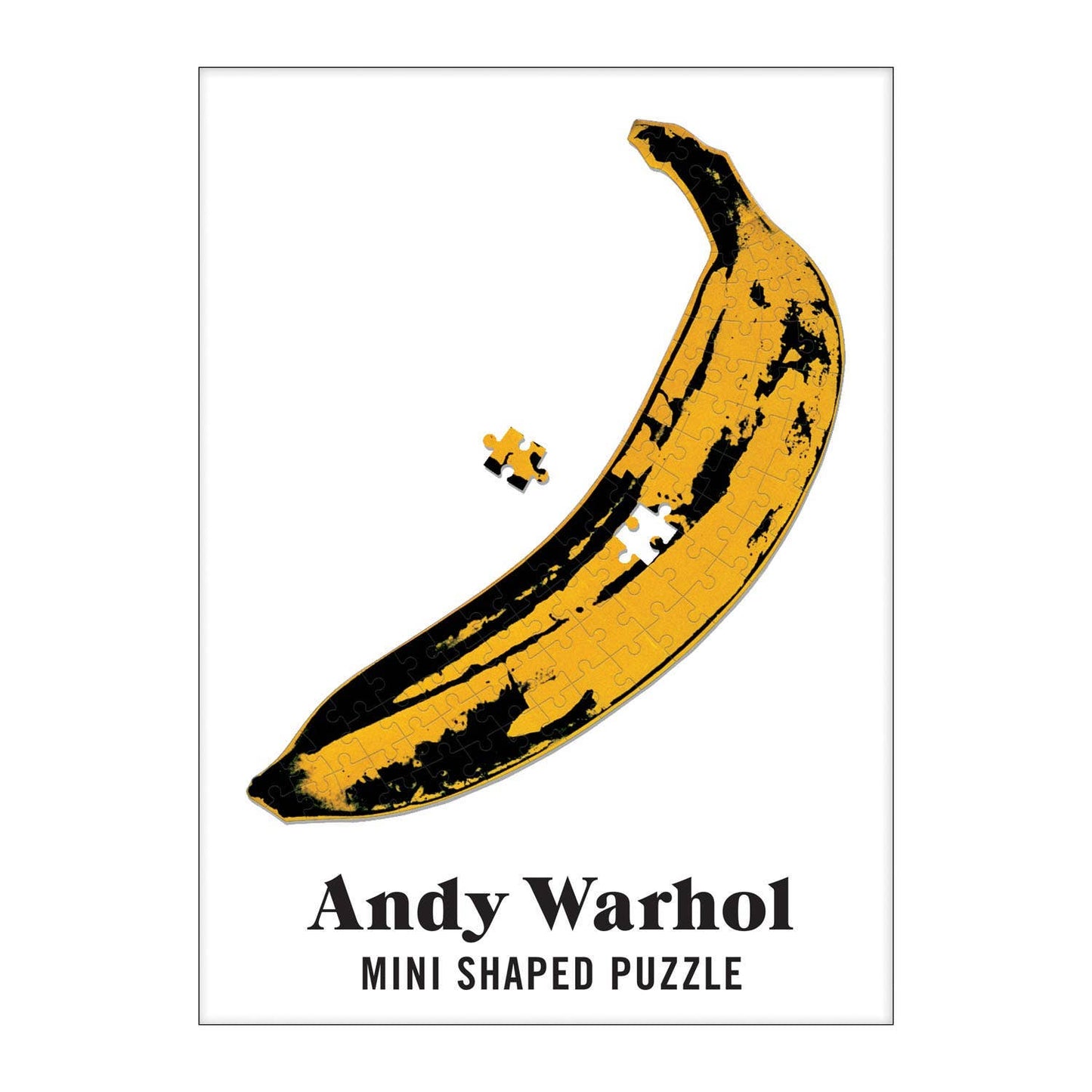 Chronicle Books - Andy Warhol Banana 100 Piece Mini Shaped Jigsaw Puzzle