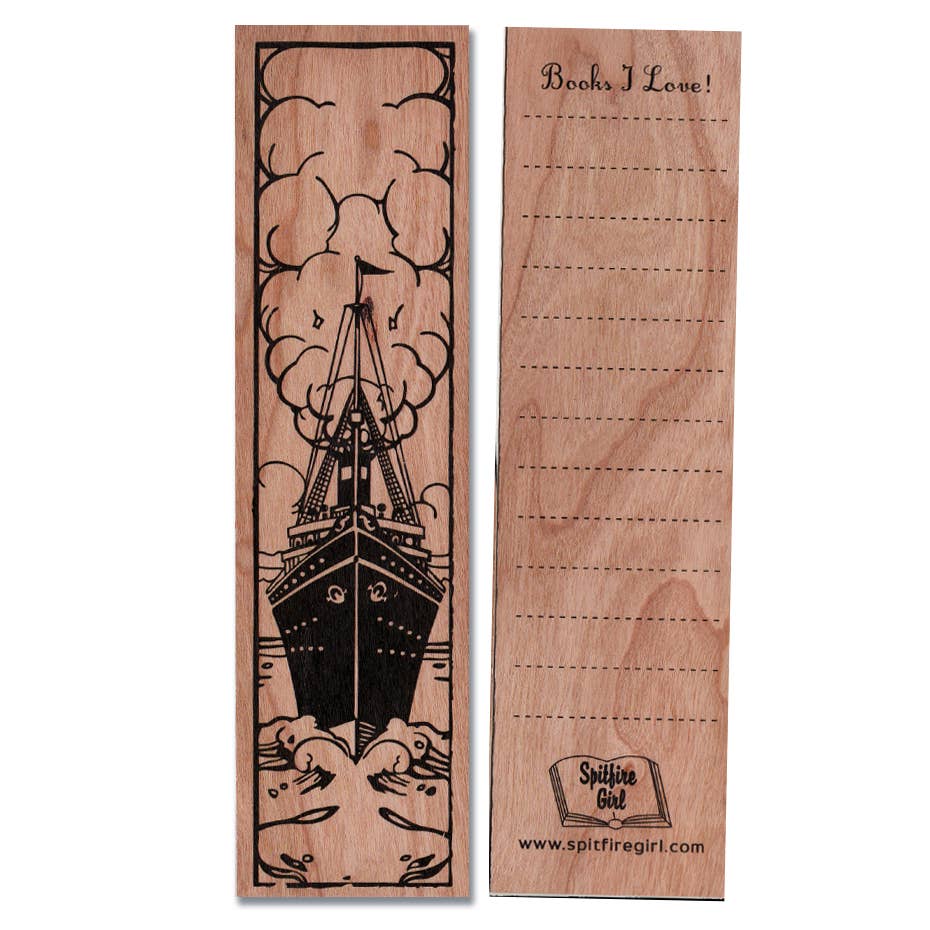 Wood Bookmark - Ship