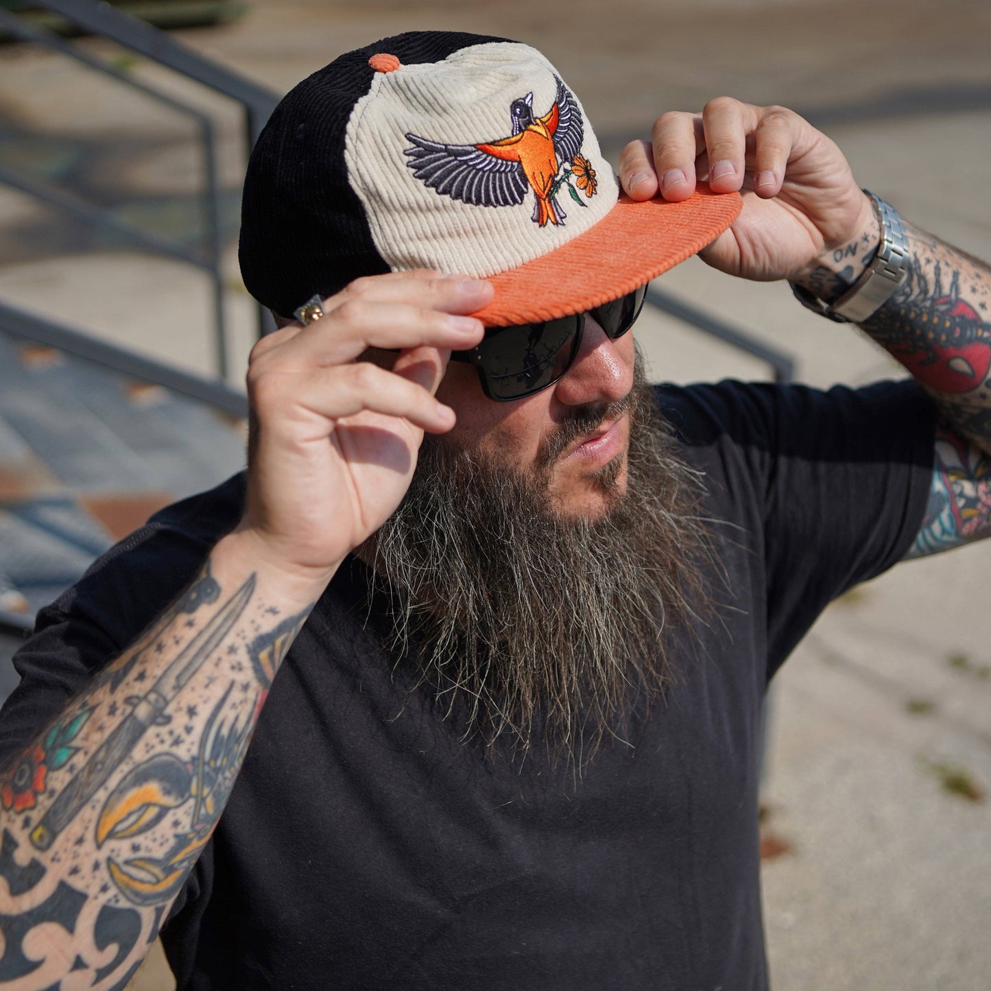 Oriole Two-Tone Corduroy Hat