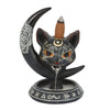 Something Different Wholesale - Gothic Black Cat Moon Backflow Incense Burner