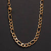 5mm Gold Figaro Chain Necklace for Men: 22"