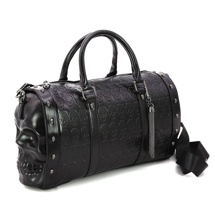 Dual Skulls Large Satchel