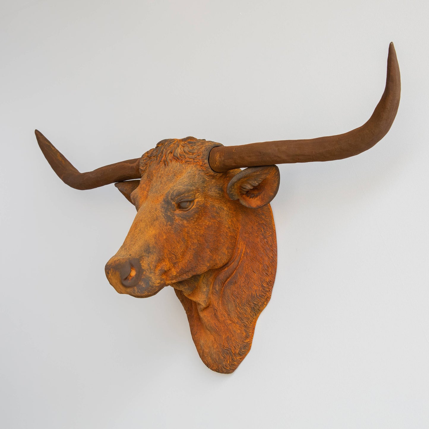 Near and Deer - Faux Texas Longhorn Head Wall Mount: Black/Gold