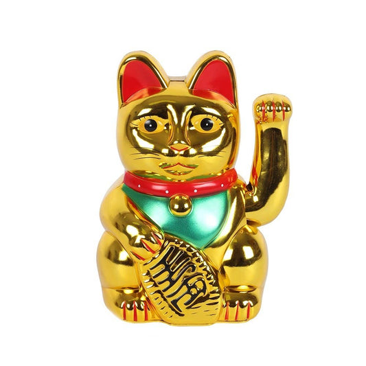 Something Different Wholesale - 6 Inch Gold Money Cat