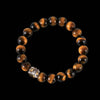 Dancing Lion Bead Bracelet: Oxidized Silver / Hericium Beads / 20pcs(Beaded)