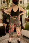 Courage Dear Heart Boho Linen Cropped Artist Pants