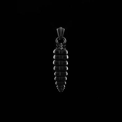 Rattlesnake Tail Pendant Black Chain