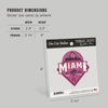 STICKER Miami, Florida, Skyline, Pink