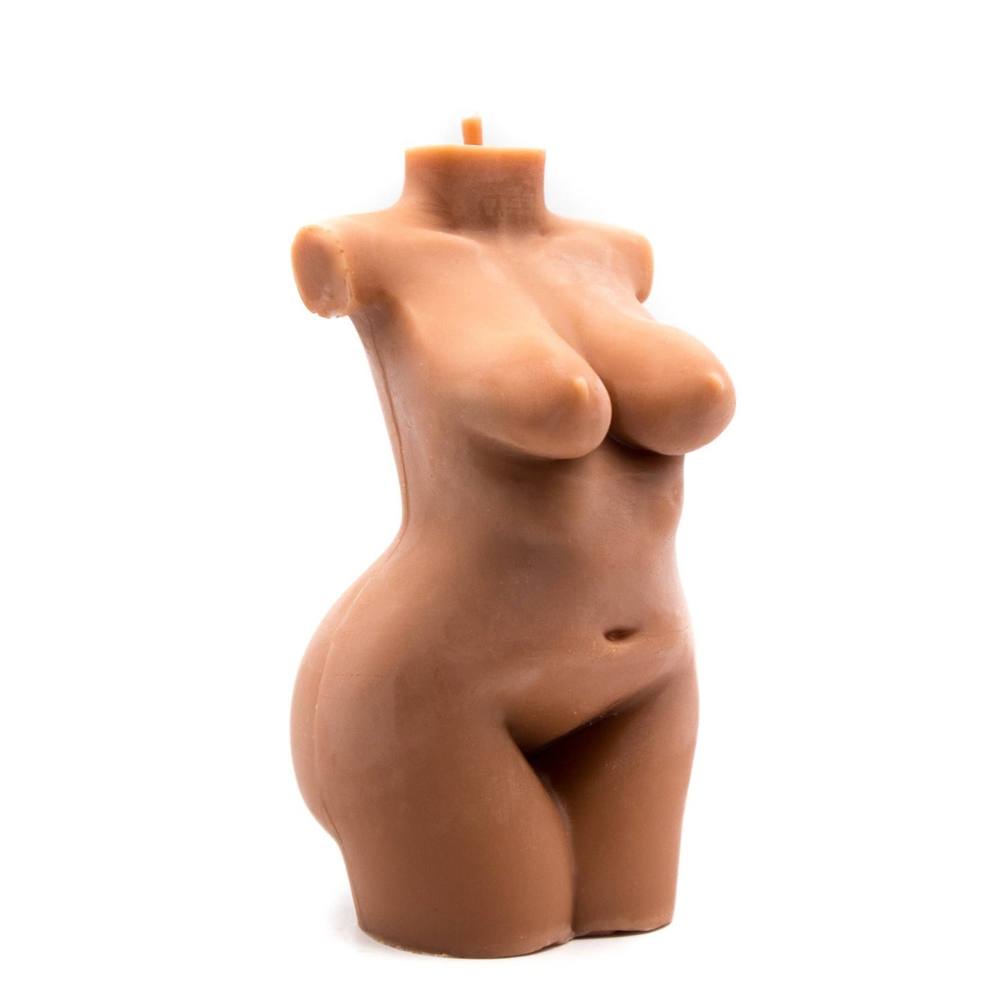 Large Curvy Woman Candle | Pillar Candle: Mauve