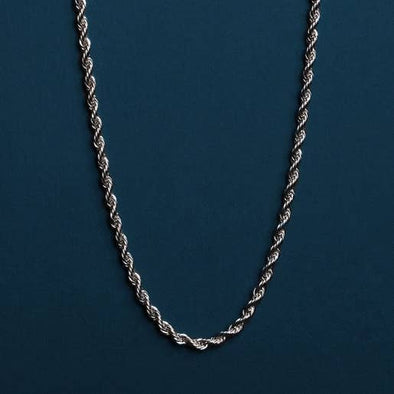 Waterproof Men's Rope Chain 3mm: 20"