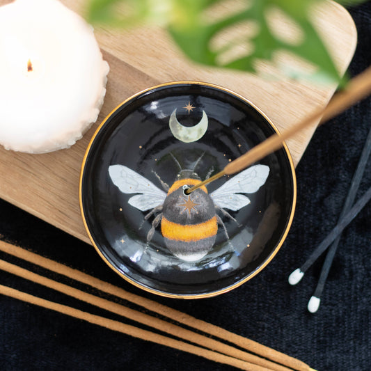 Something Different Wholesale - Forest Bee Ceramic Incense Holder Plate