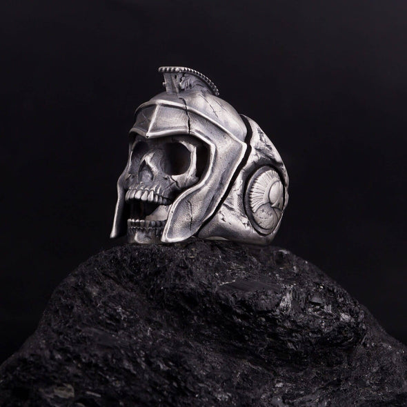 925k Silver Roman Soldier Ring: 11 1/2