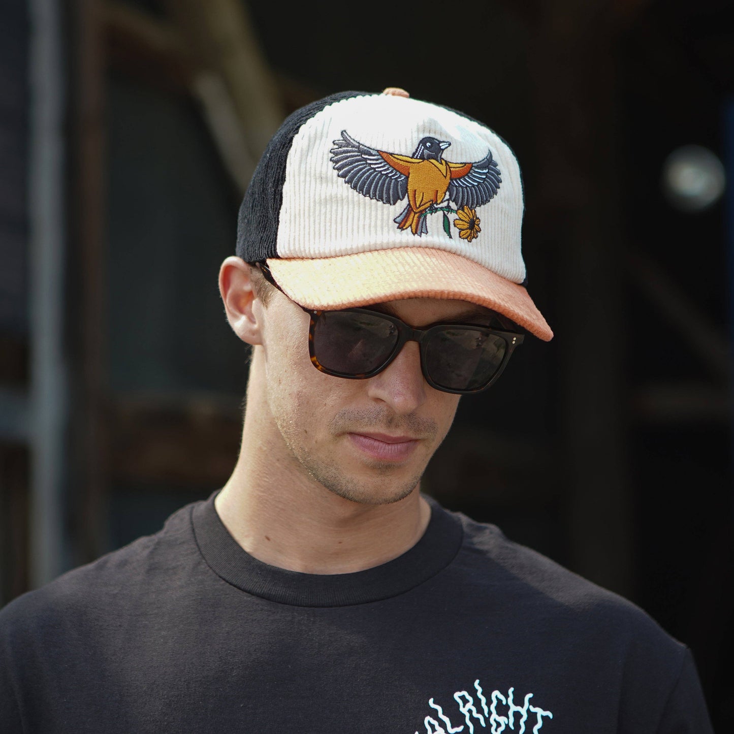 Oriole Two-Tone Corduroy Hat