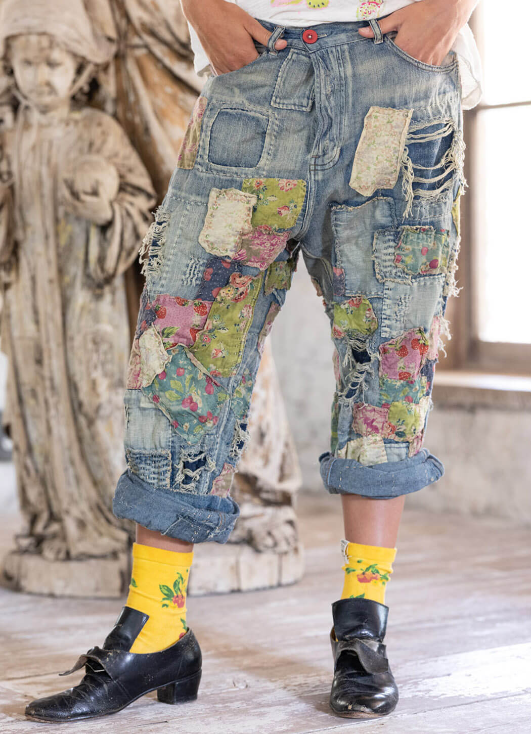 HEAVY PATCHED MINER DENIMS