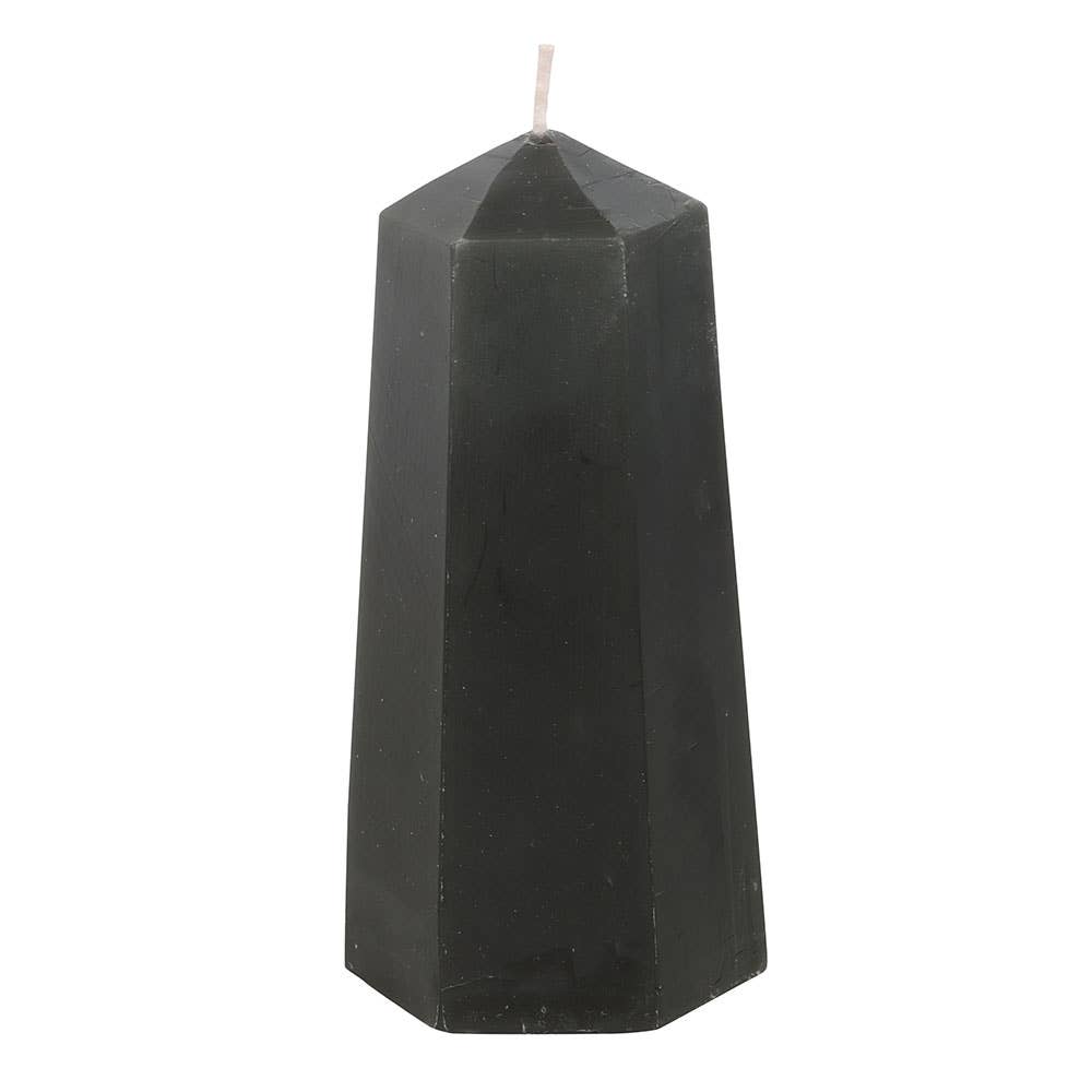 Something Different Wholesale - Protection Crystal Candle with Rough Black Obsidian