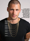 Men's Gold CHUNKY Thick Rope Chain Necklce: 20