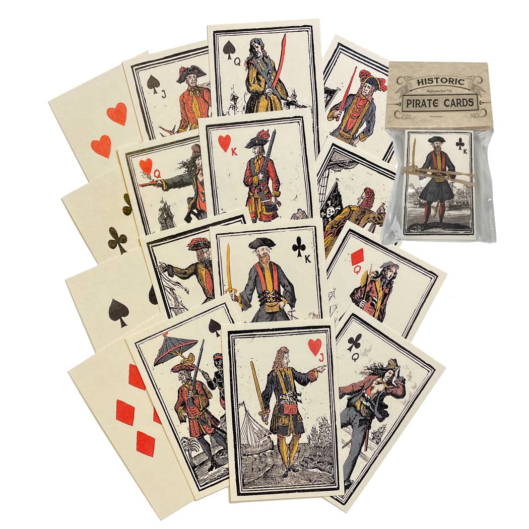 Pirate-Themed Playing Cards- Antique Reproduction