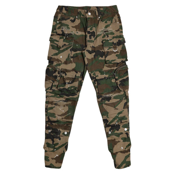 UTILITY CARGO MULTI TWILL PANTS OLIVE