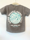 Good Waves Good Days Acid Wash Tee