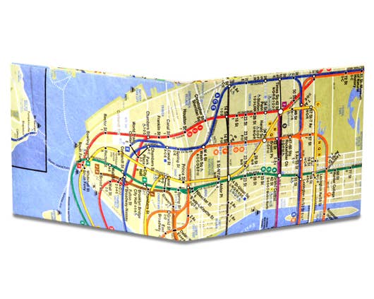 Subway Map Mighty Wallet