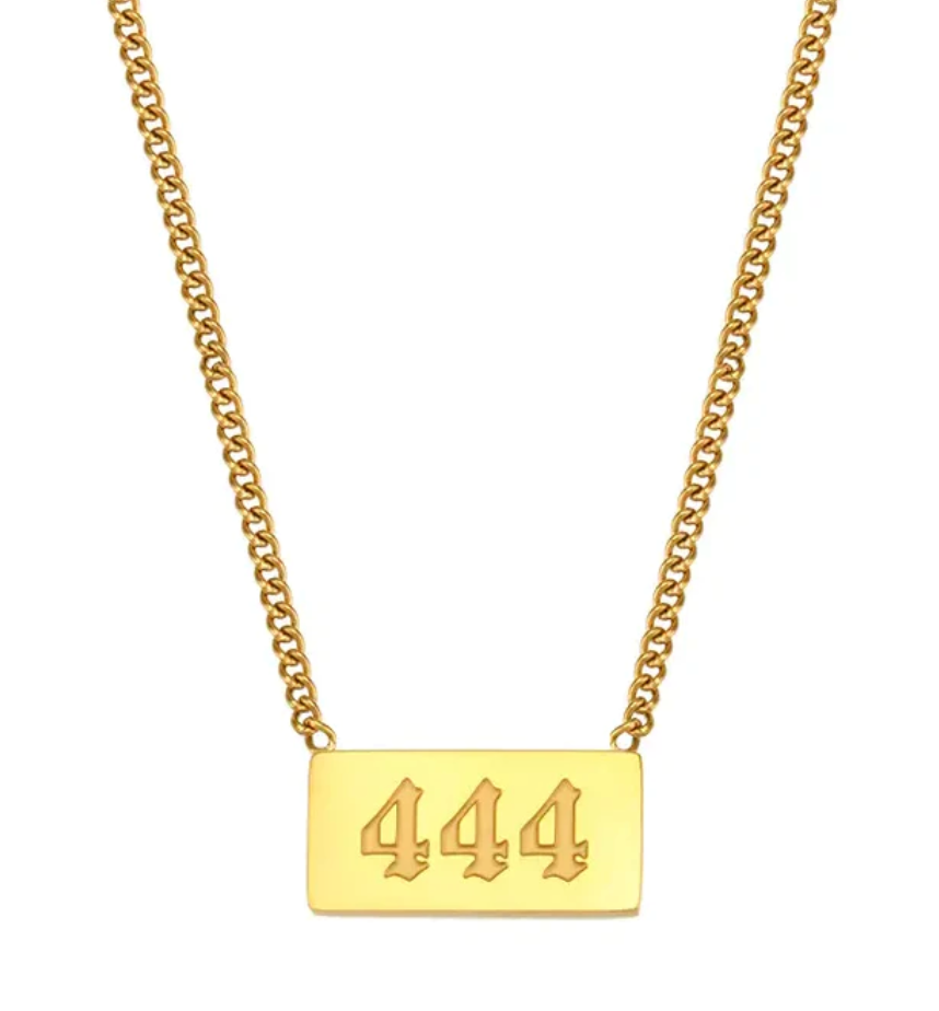 HoopLa Style - 111 Angel Number Talisman Layering Necklace waterproof: 111