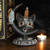 Something Different Wholesale - Gothic Black Cat Moon Backflow Incense Burner