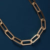 Large Clip 14k plated over 316L stainless steel chain: 20"