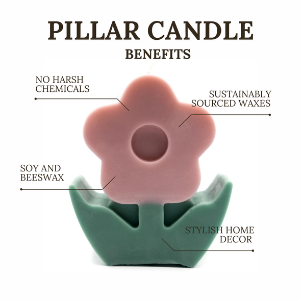 Large Curvy Woman Candle | Pillar Candle: Mauve