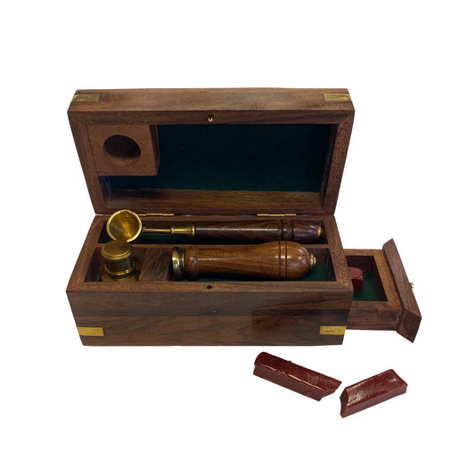 5-1/2" Wax Seal Kit in Wooden Box