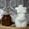 Large Curvy Woman Candle | Pillar Candle: Mauve