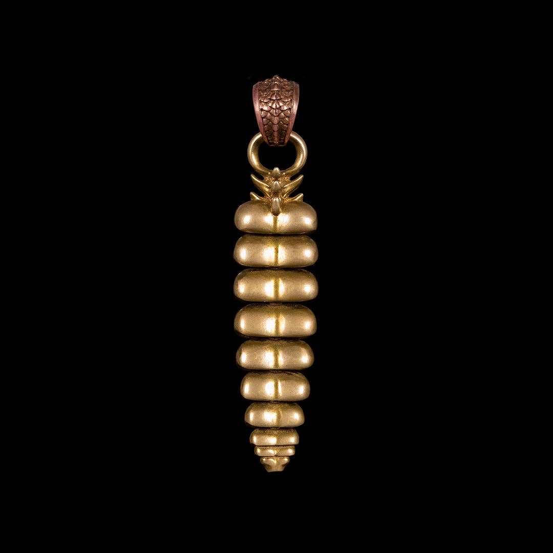 Rattlesnake Tail Pendant Black Chain