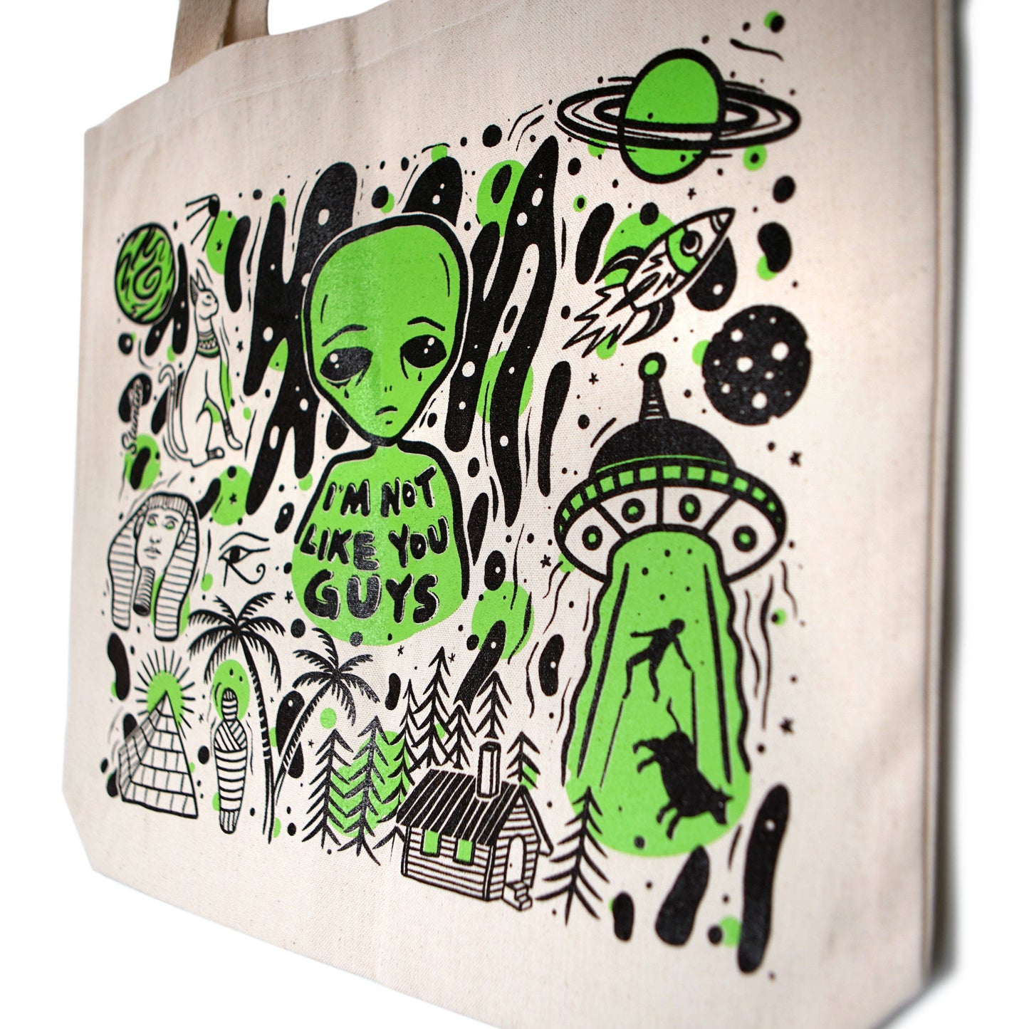 Stuntin Goods - Aliens Exist Tote Bag