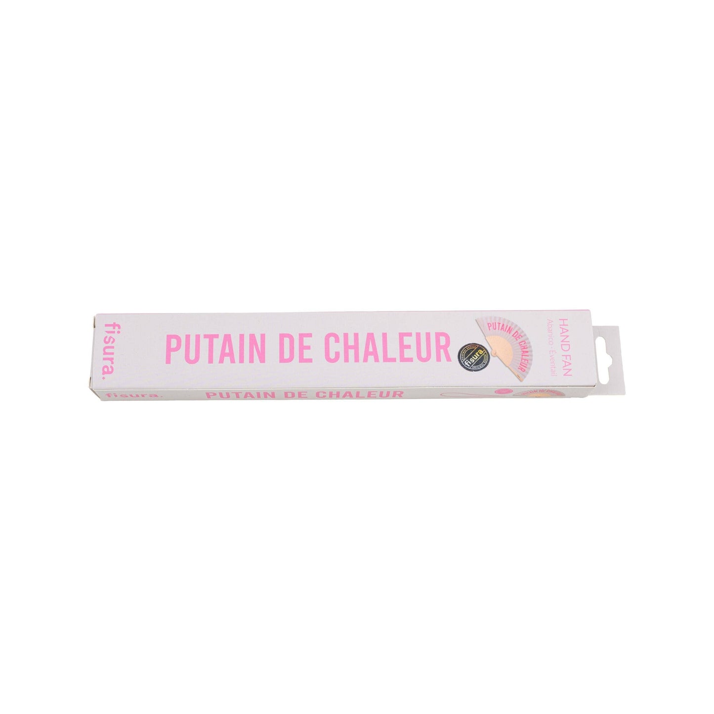 Putain De Chaleur Grey and Pink Fan