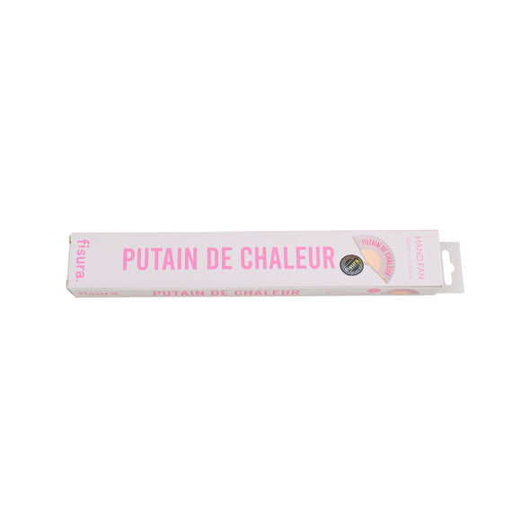 Putain De Chaleur Grey and Pink Fan